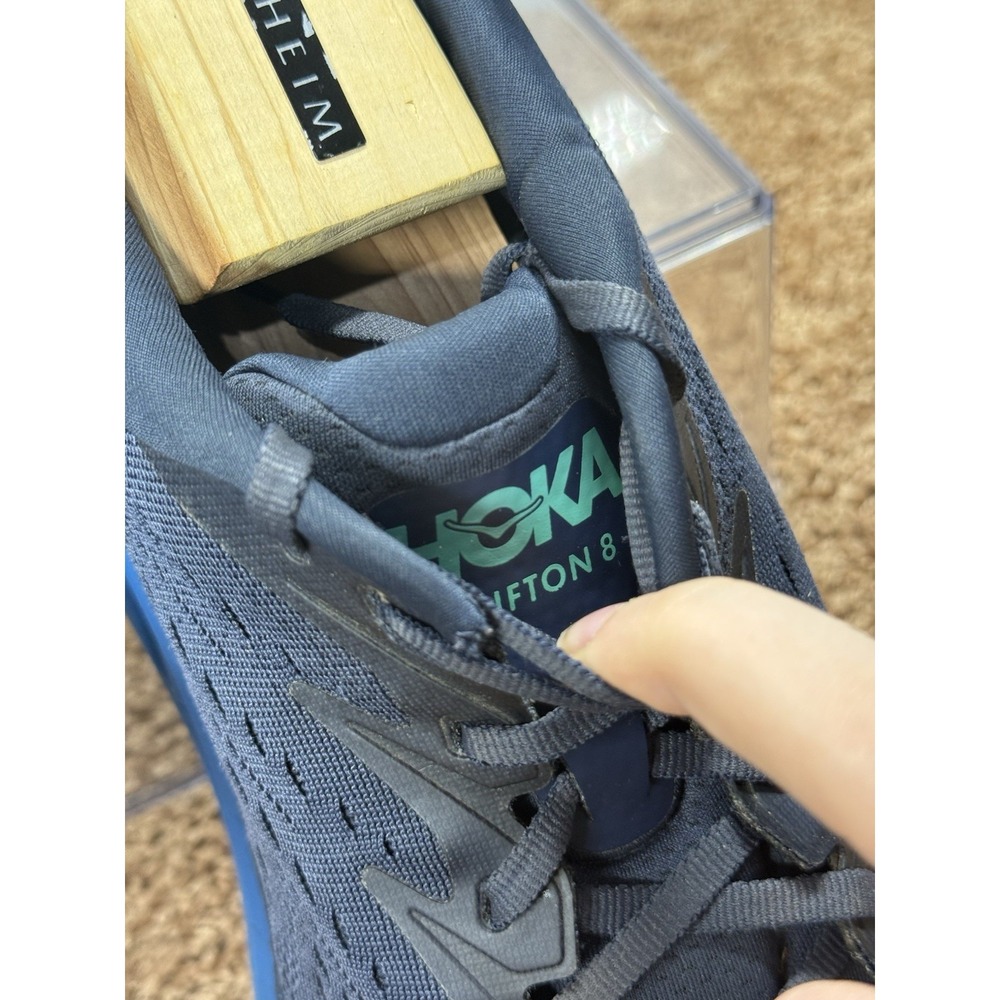 Hoka One One Navy Blue Teal Men's Athletic Shoes - Picture 7 of 13